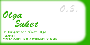 olga suket business card